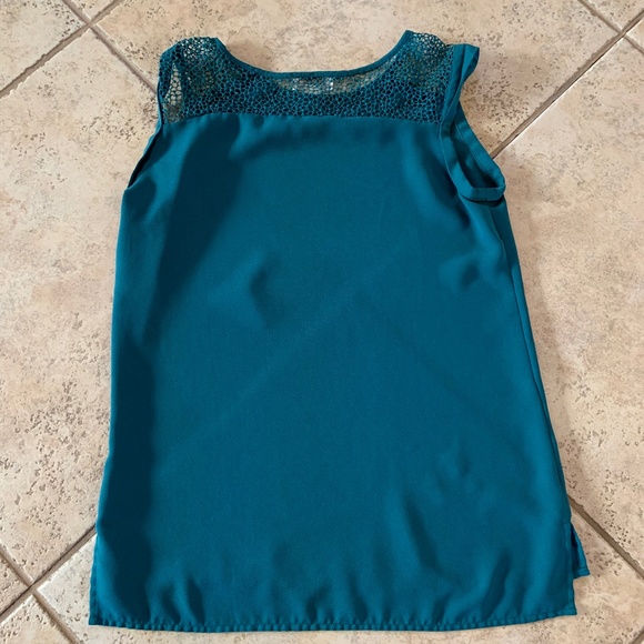 LOFT Green Sleeveless Top XS - Picture 4 of 5